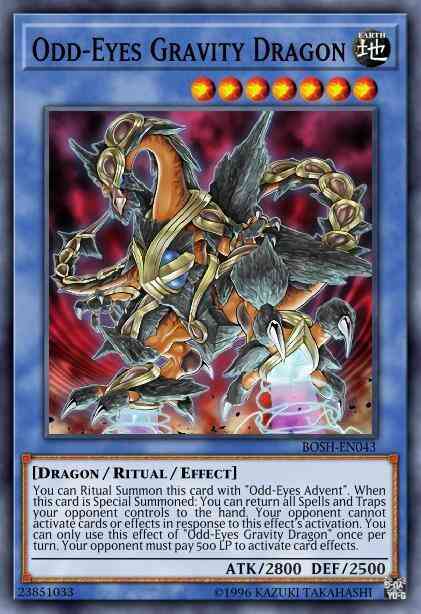 Odd-Eyes Gravity Dragon - BOSH-EN043 - Ultra Rare - 1st Edition