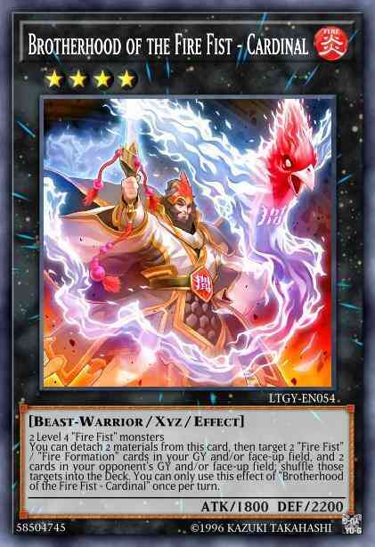 Brotherhood of the Fire Fist - Cardinal - LTGY-EN054 - Secret Rare - 1st Edition