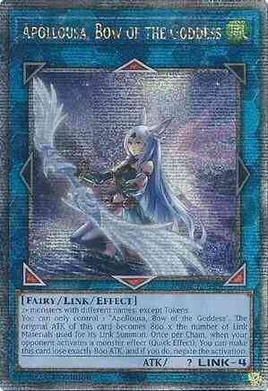 Apollousa, Bow of the Goddess - Alternate Art - RA02-EN040 - Quarter Century Secret Rare - 1st Edition