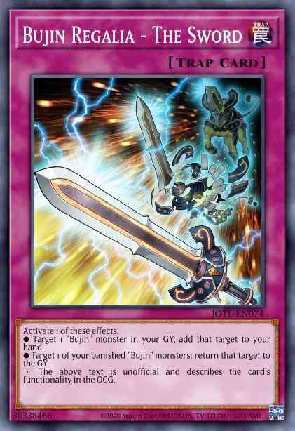 Bujin Regalia - The Sword - JOTL-EN074 - Common - 1st Edition