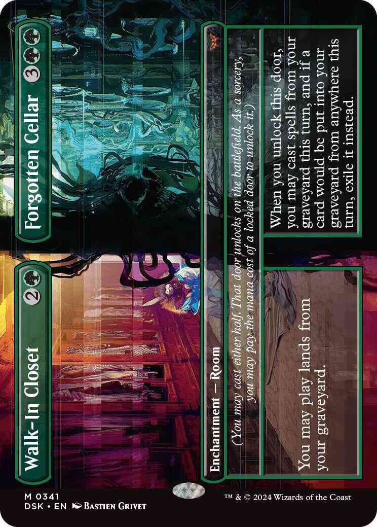 Walk-In Closet // Forgotten Cellar [341] [Borderless] [Duskmourn: House of Horror] [Non-Foil]