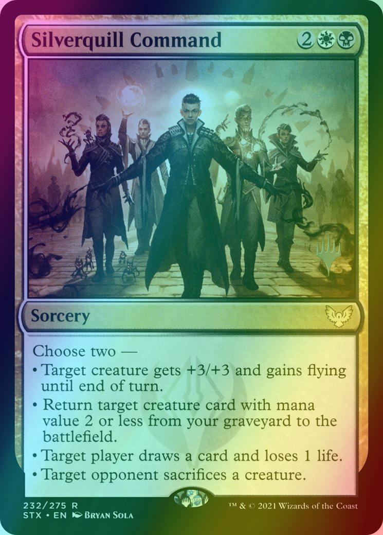 Silverquill Command [Promo Pack] [232p] [Strixhaven: School of Mages Promos] [Foil]