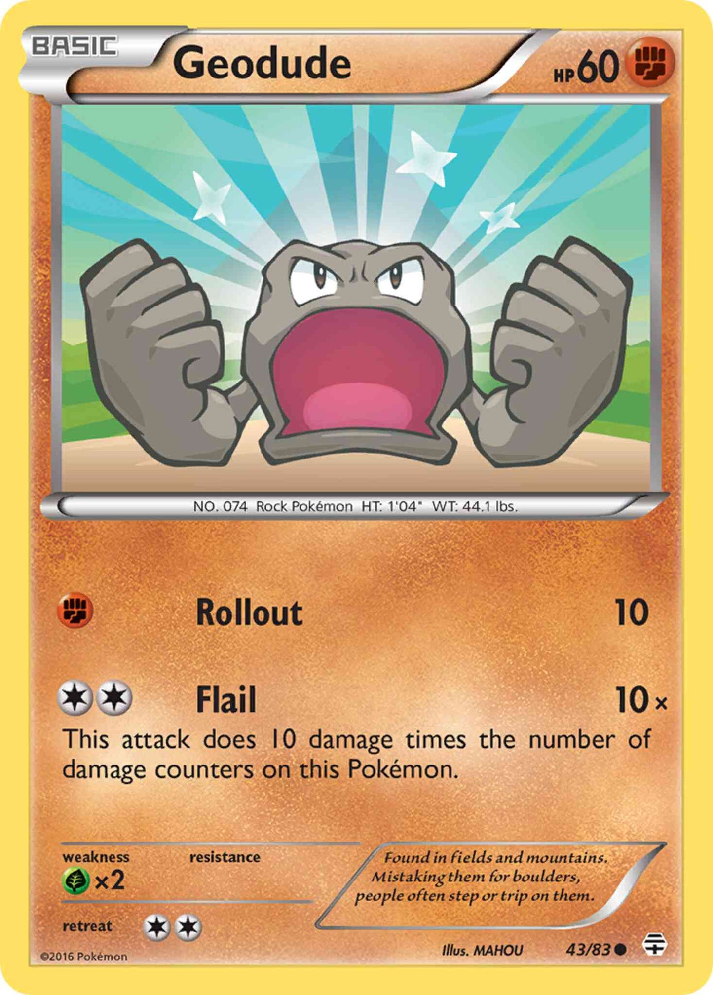 Geodude - 43/83 - Common [g1-43] [Non-Holo]