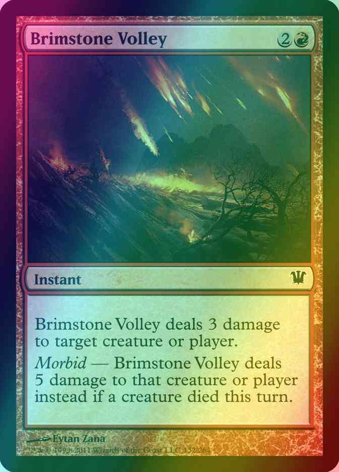 Brimstone Volley [132] [Innistrad] [Foil]