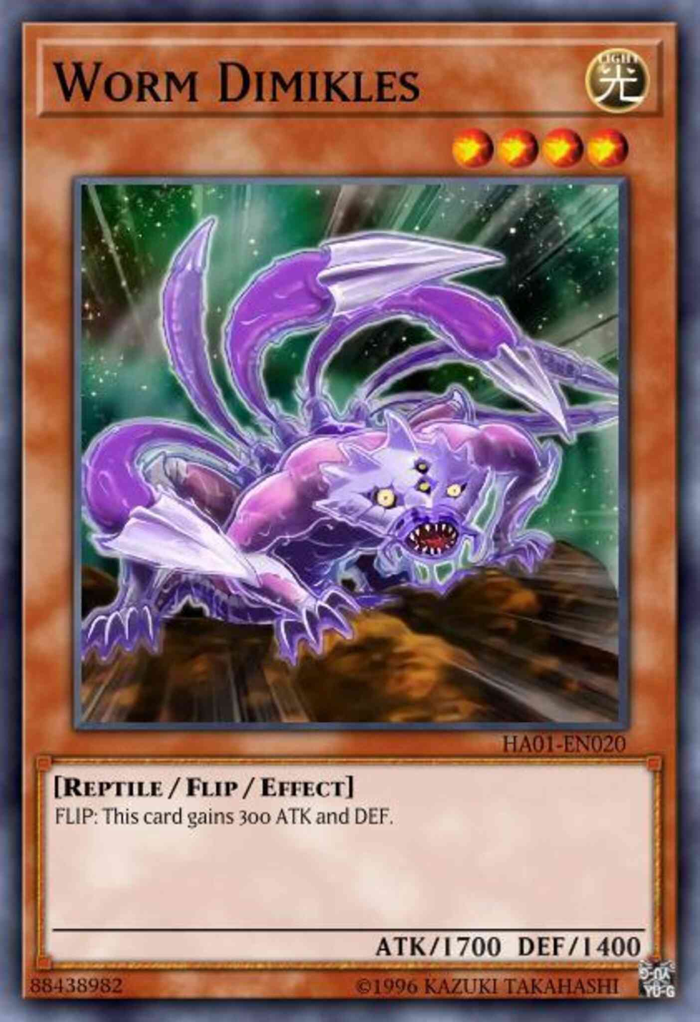 Worm Dimikles - HA01-EN020 - Super Rare - Unlimited