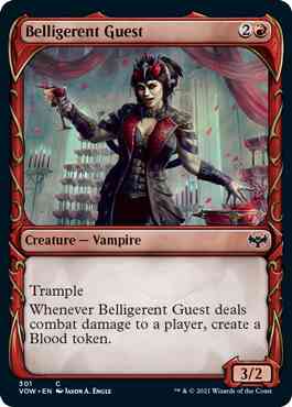 Belligerent Guest [301] [Fang Frame Showcase] [Innistrad: Crimson Vow] [Non-Foil]
