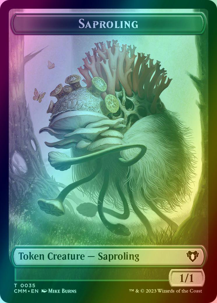 Elf Druid Token (32) // Saproling Token (35) [Commander Masters: Tokens] [Foil]