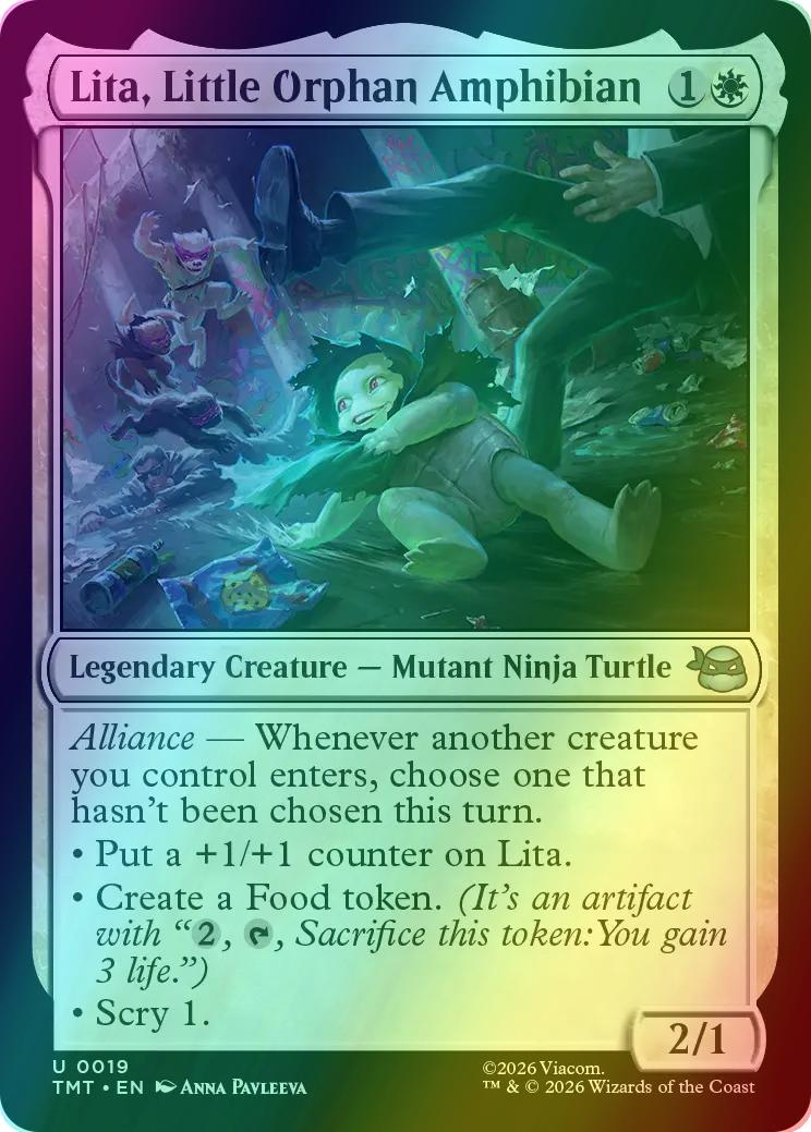 Lita, Little Orphan Amphibian [19] [Teenage Mutant Ninja Turtles] [Foil]