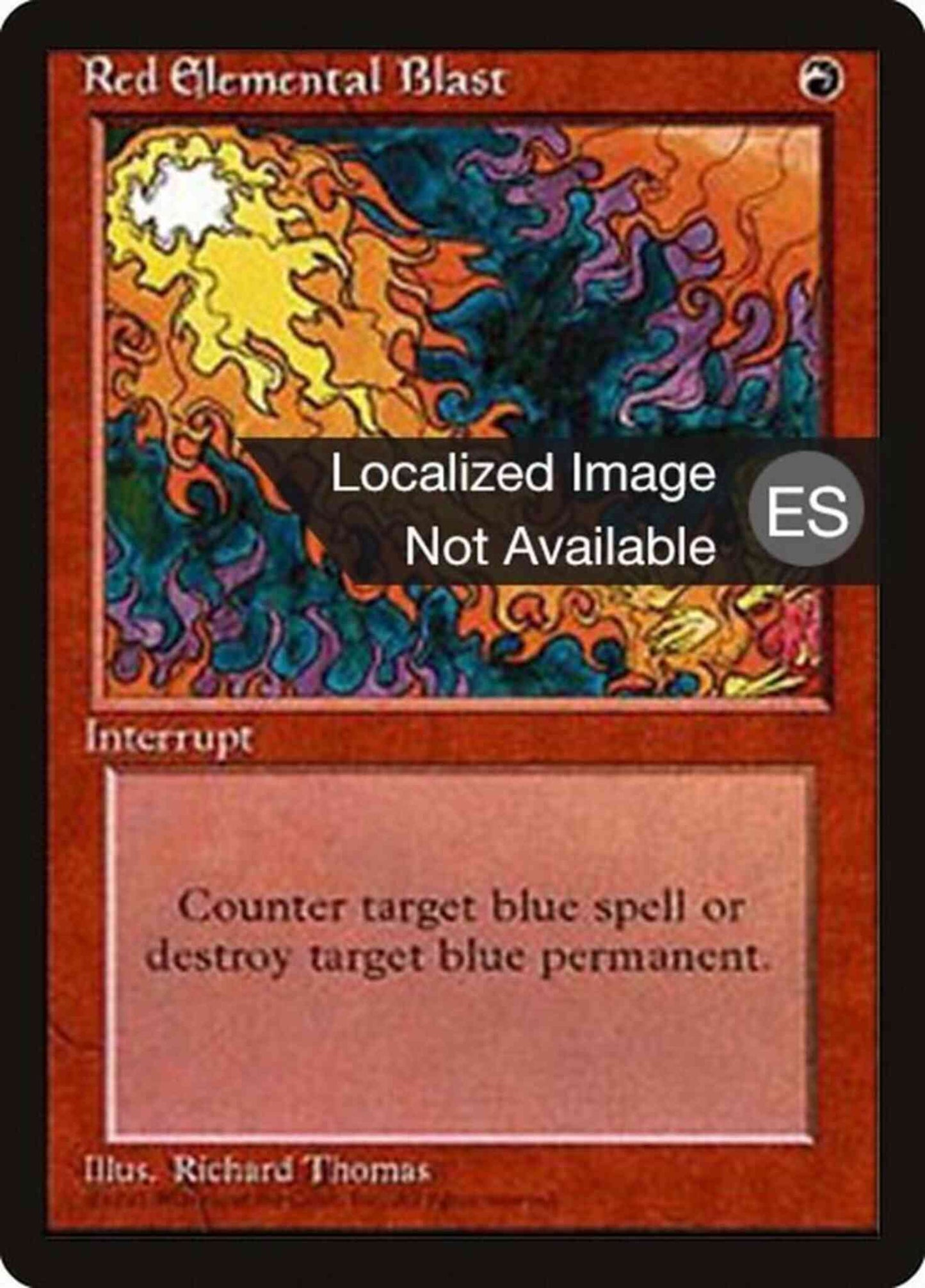 Red Elemental Blast - Japanese [218] [Fourth Edition Black Border: Japanese] [Non-Foil]