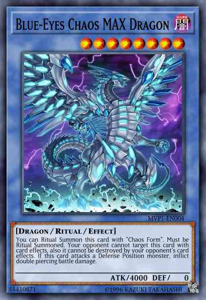 Blue-Eyes Chaos MAX Dragon - MVP1-ENG04 - Gold Rare - 1st Edition