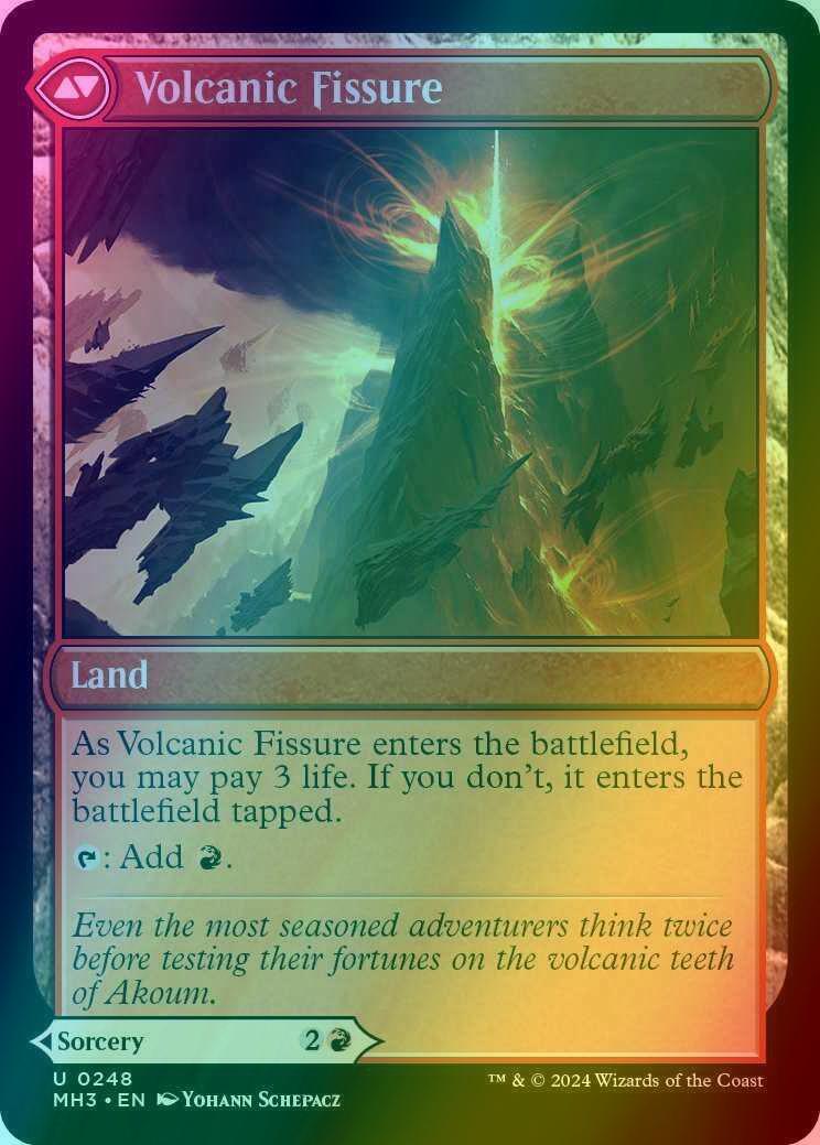 Sundering Eruption // Volcanic Fissure [248] [Modern Horizons 3] [Foil]