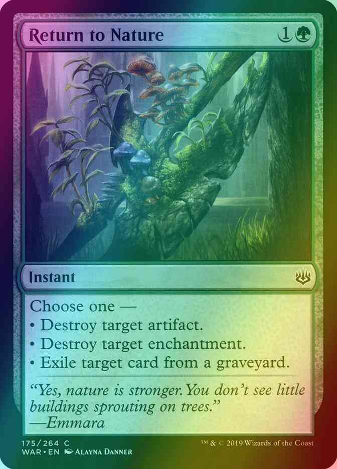 Return to Nature [175] [War of the Spark] [Foil]