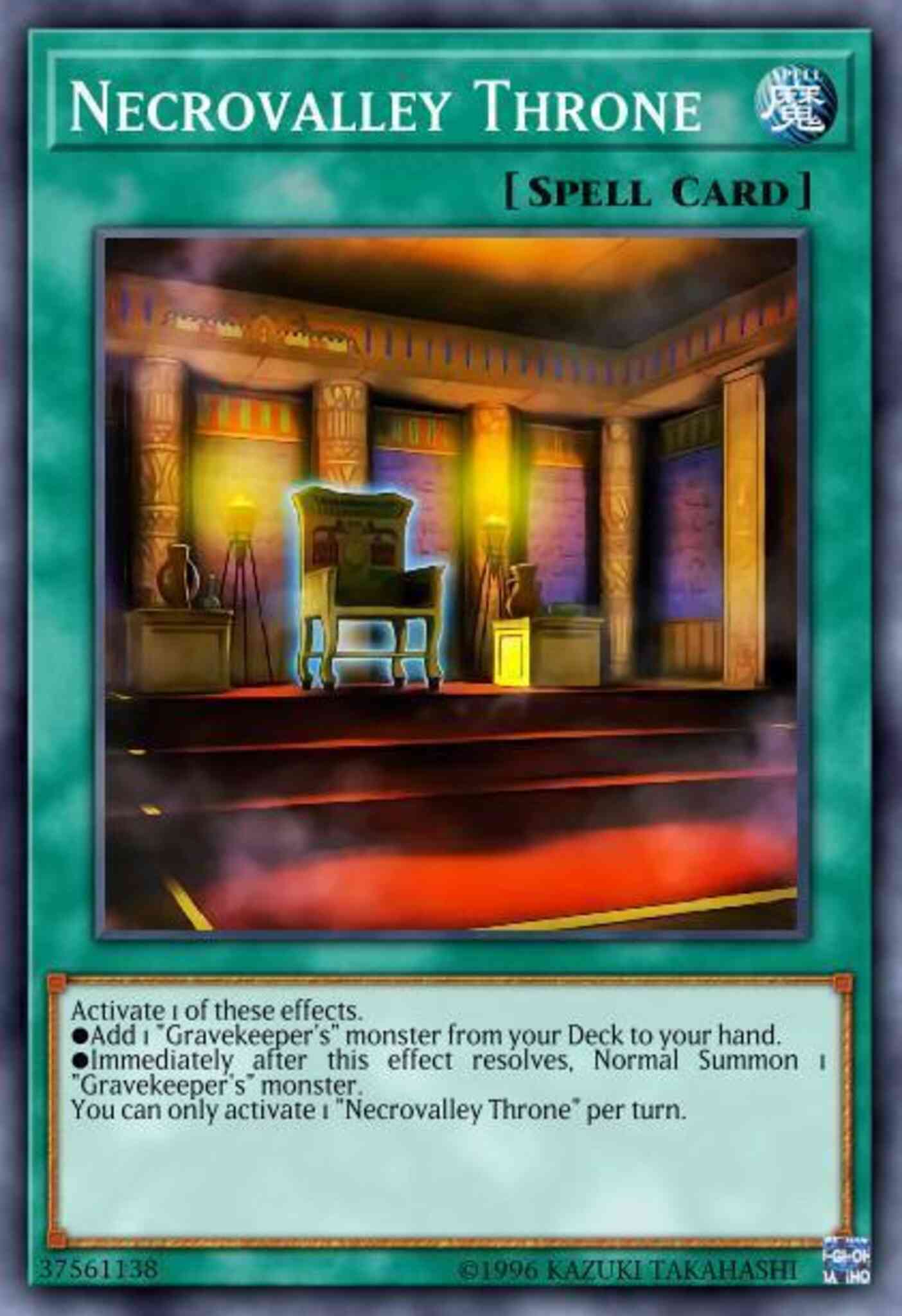 Necrovalley Throne - SOFU-EN055 - Super Rare - 1st Edition