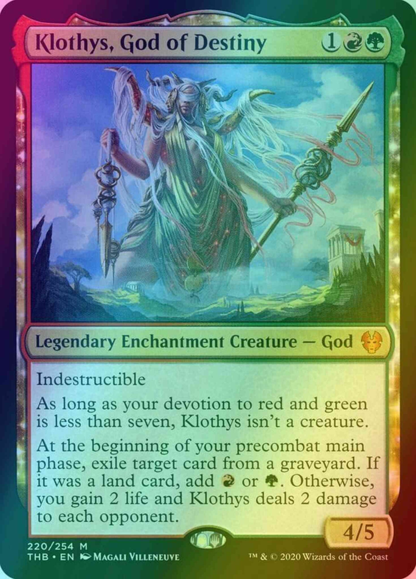 Klothys, God of Destiny [220] [Theros Beyond Death] [Foil]