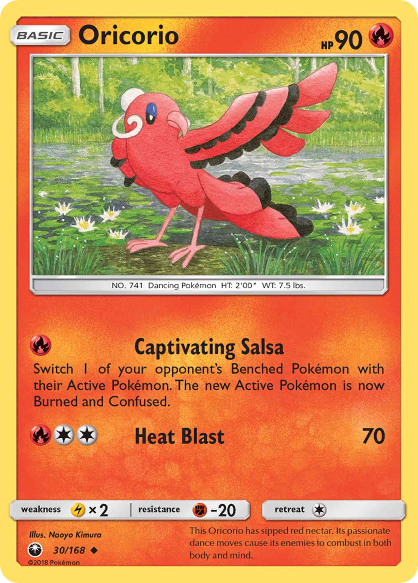 Oricorio - 30/168 - Uncommon [sm7-30] [Reverse Holo]