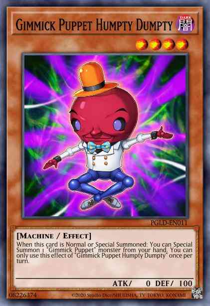 Gimmick Puppet Humpty Dumpty - PGLD-EN011 - Gold Secret Rare - 1st Edition