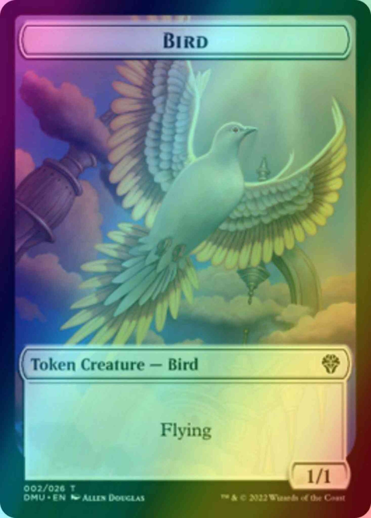 Bird Token (02) // Elemental Token (11) [DMU/DMU Set Symbol] [Dominaria United: Tokens] [Foil]