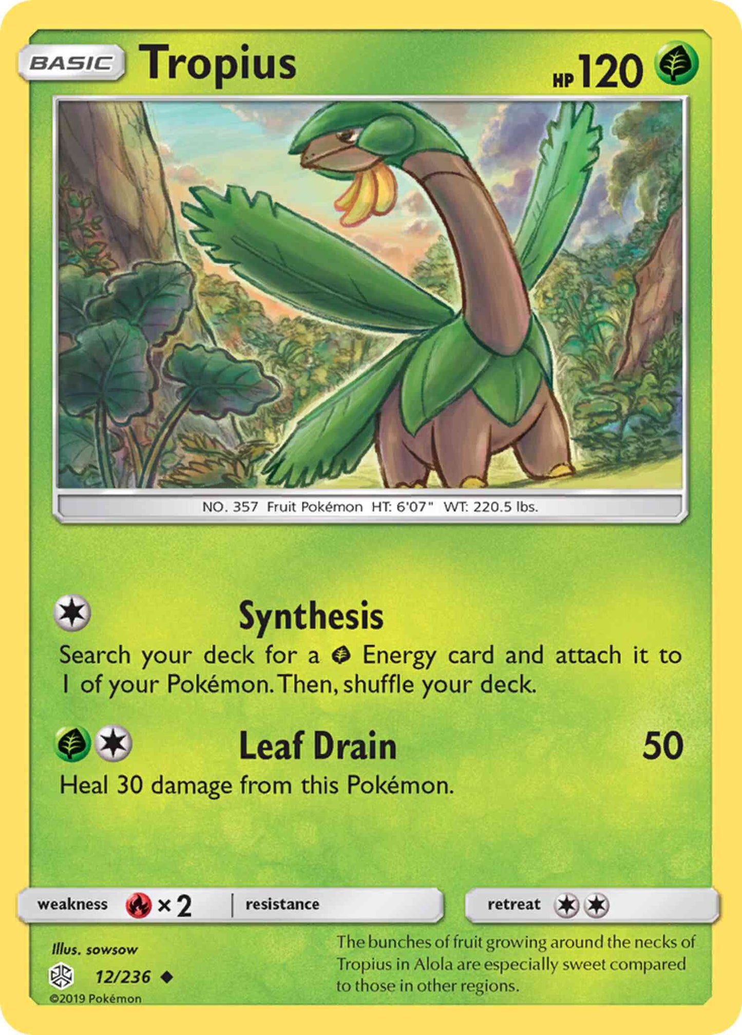 Tropius - 12/236 - Uncommon [sm12-12] [Non-Holo]