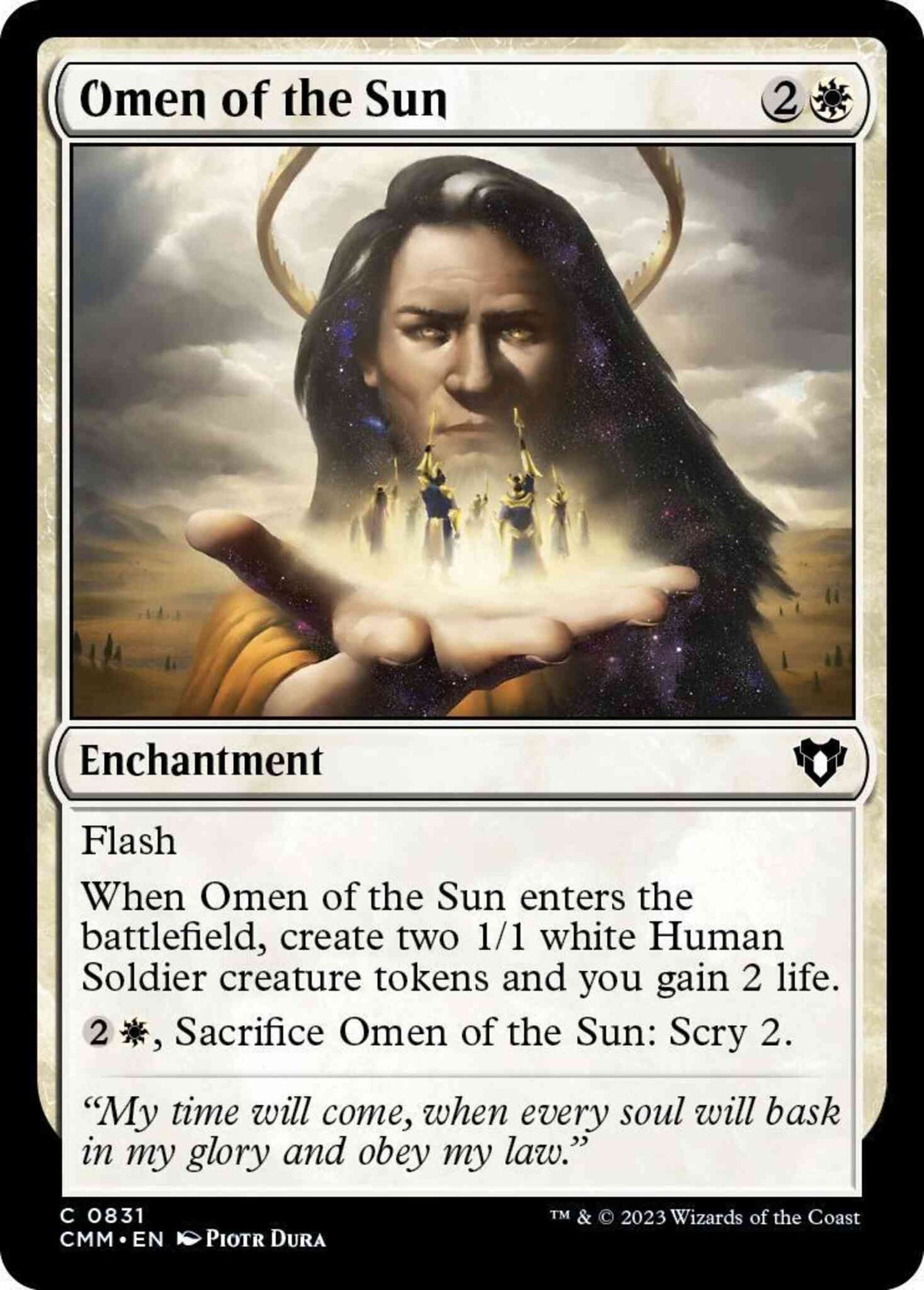 Omen of the Sun [831] [Commander Masters] [Non-Foil]
