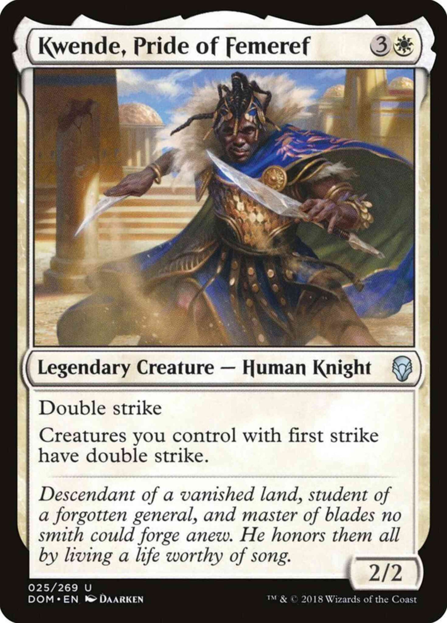 Kwende, Pride of Femeref [25] [Dominaria] [Non-Foil]