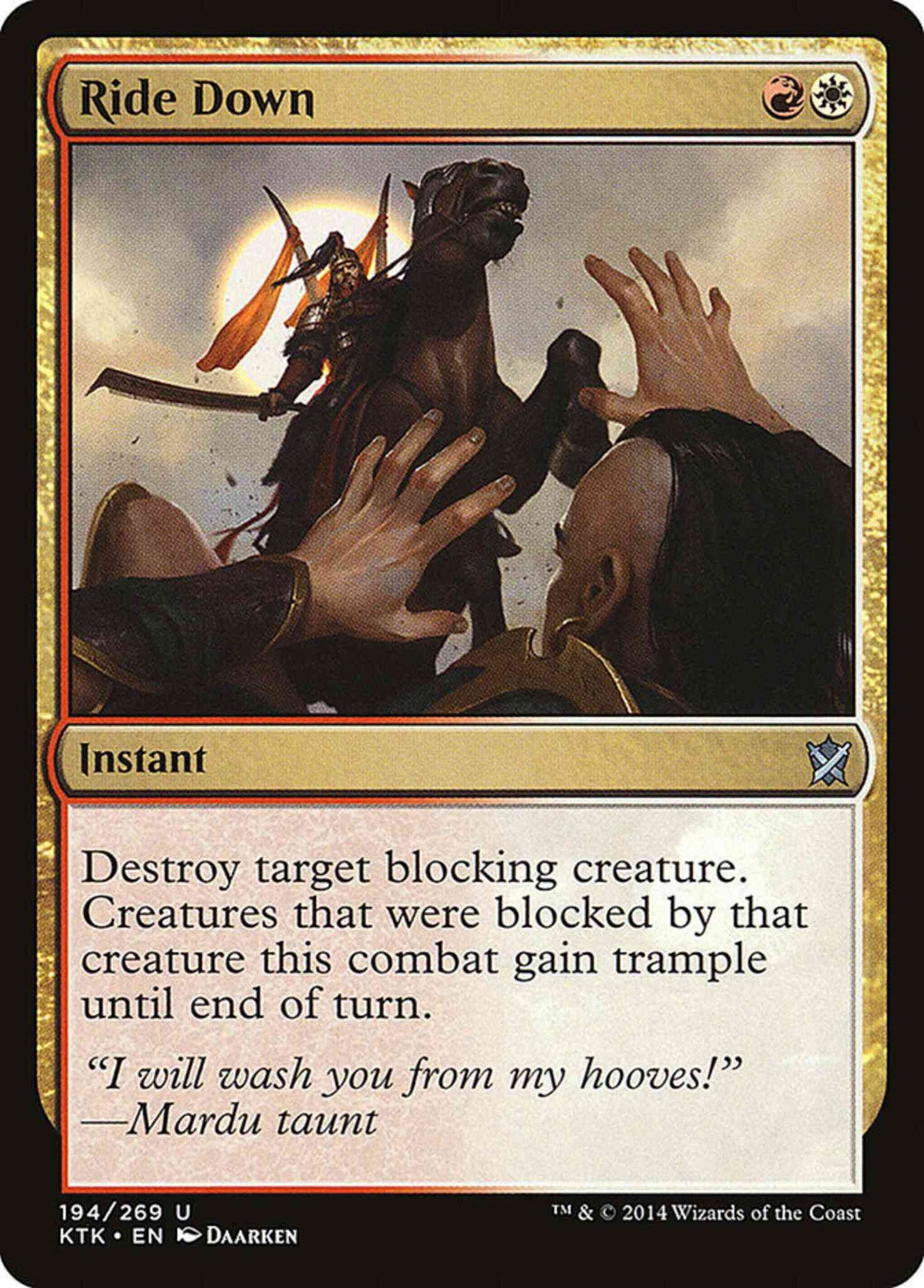 Ride Down [194] [Khans Of Tarkir] [Non-Foil]