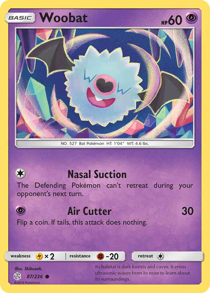 Woobat - 87/236 - Common [sm12-87] [Non-Holo]