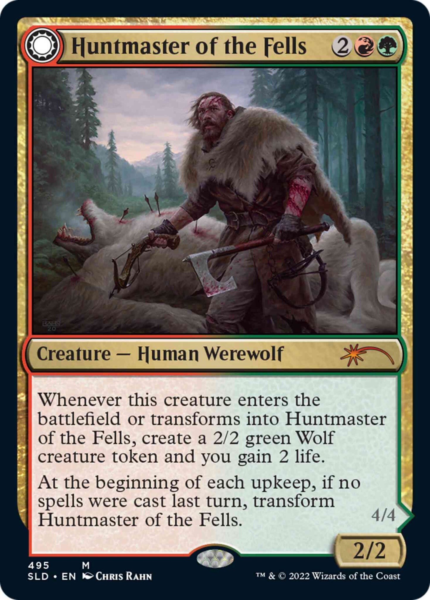 Huntmaster of the Fells // Ravager of the Fells [0495] [Chris Rahn] [Secret Lair Drop] [Non-Foil]