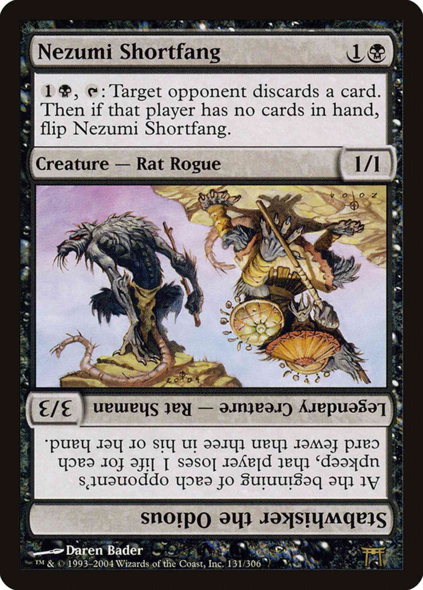 Nezumi Shortfang // Stabwhisker the Odious [131] [Champions of Kamigawa] [Non-Foil]