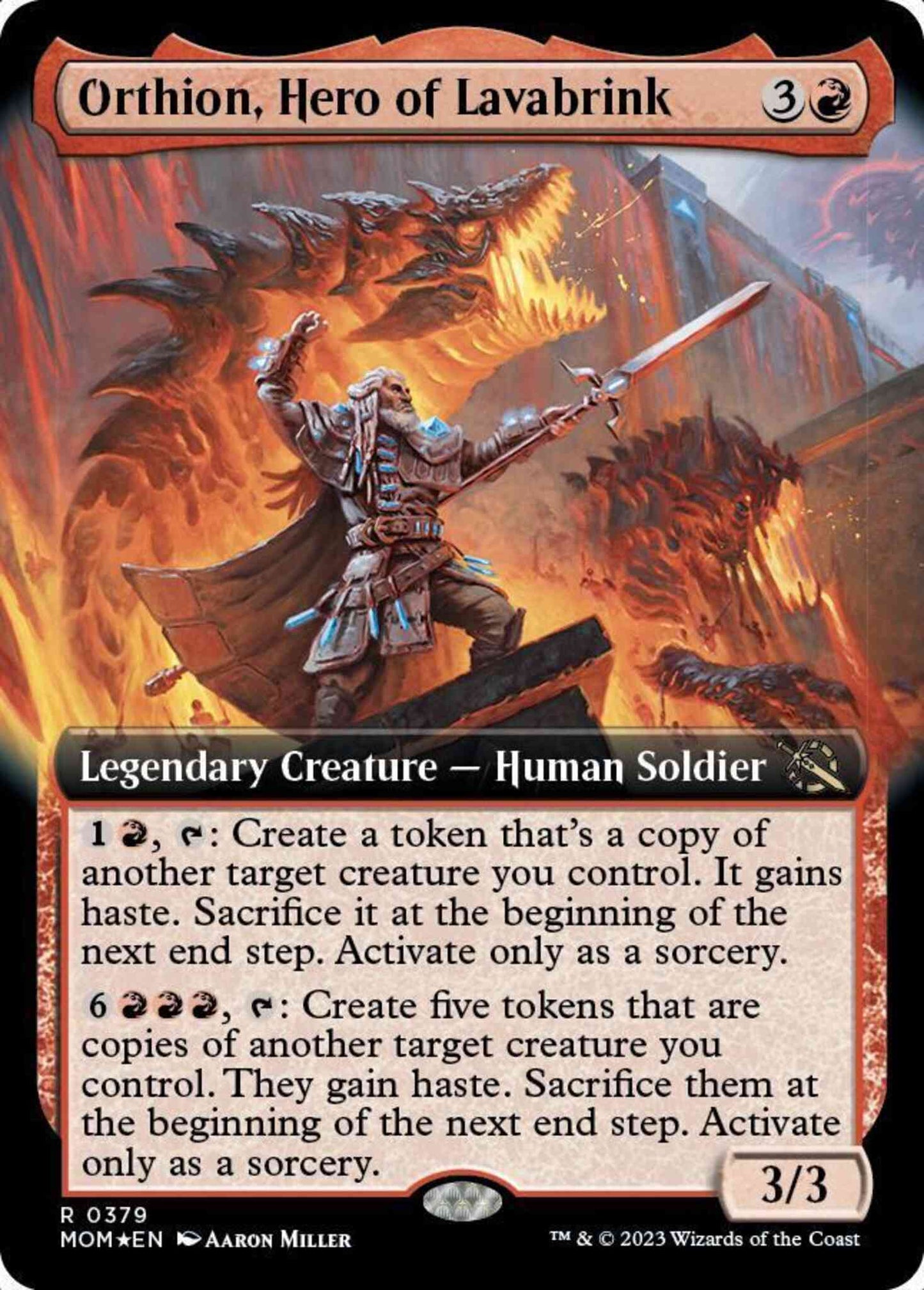 Orthion, Hero of Lavabrink [379] [Extended Art] [Jumpstart Exclusive] [March of the Machine] [Non-Foil]