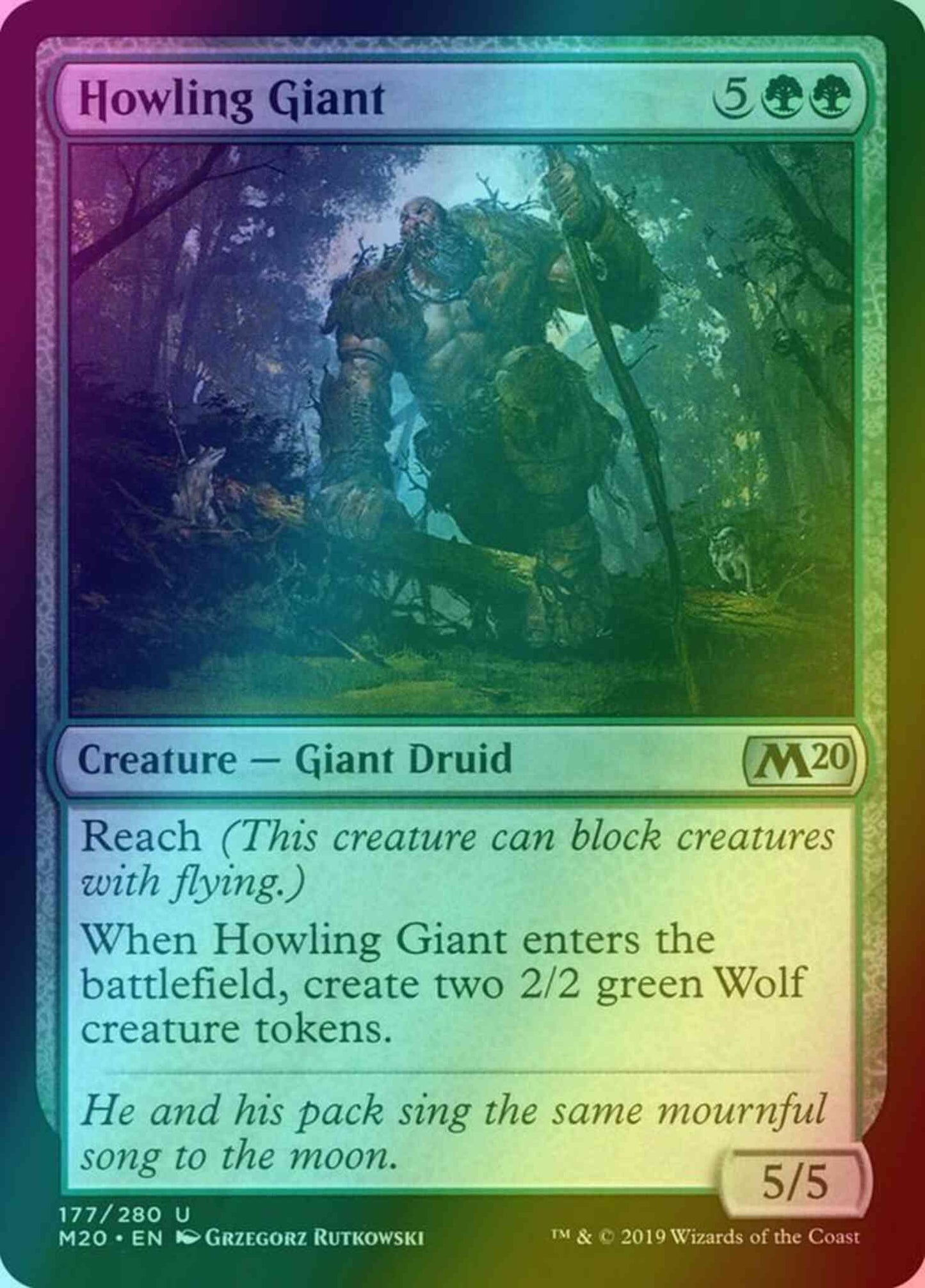 Howling Giant [177] [Core Set 2020] [Foil]