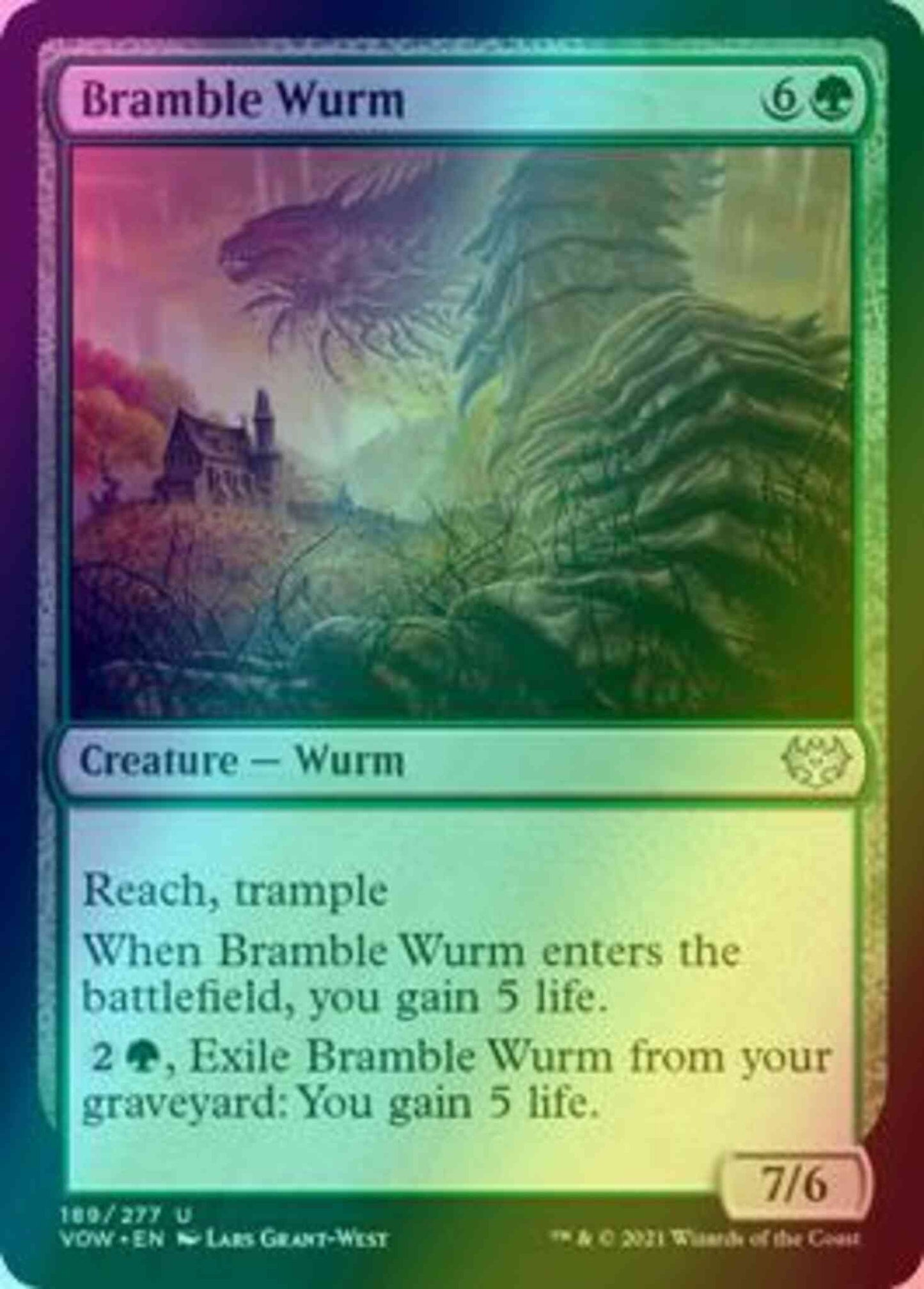 Bramble Wurm [189] [Innistrad: Crimson Vow] [Foil]