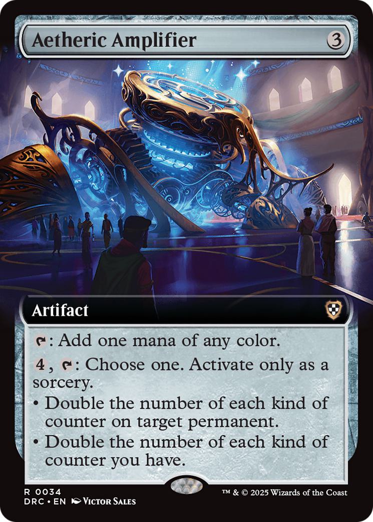 Aetheric Amplifier [34] [Extended Art] [Aetherdrift: Commander] [Non-Foil]