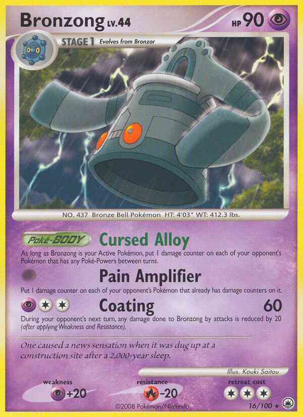 Bronzong - 16/100 - Rare [dp5-16] [Reverse Holo]