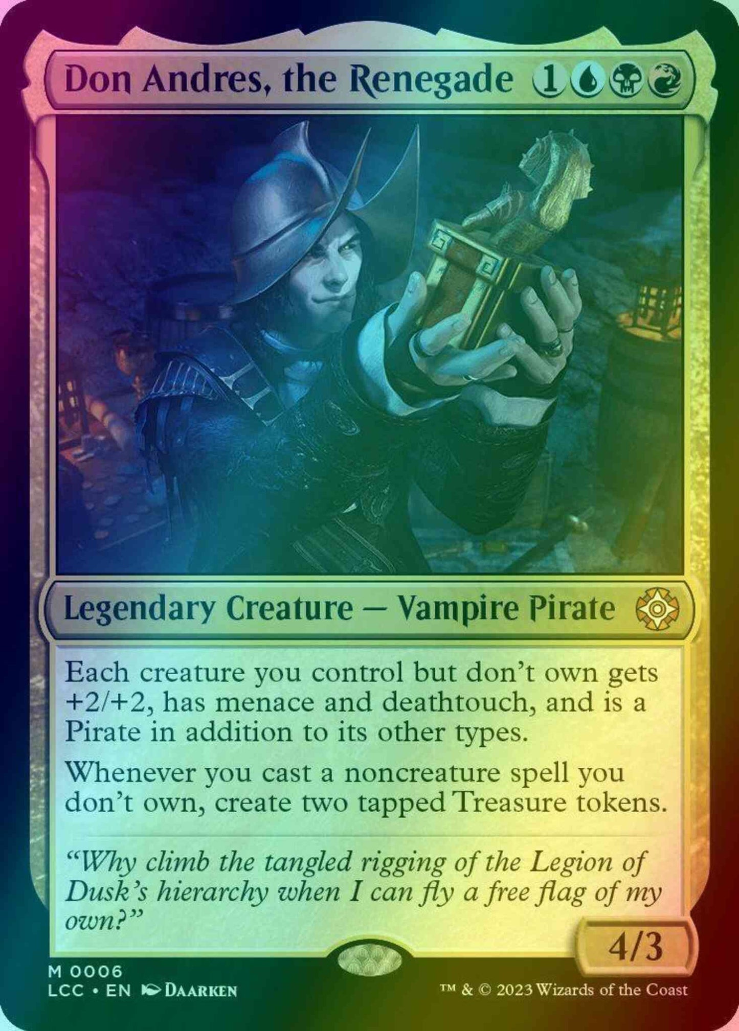 Don Andres, the Renegade [6] [The Lost Caverns of Ixalan: Commander] [Foil]