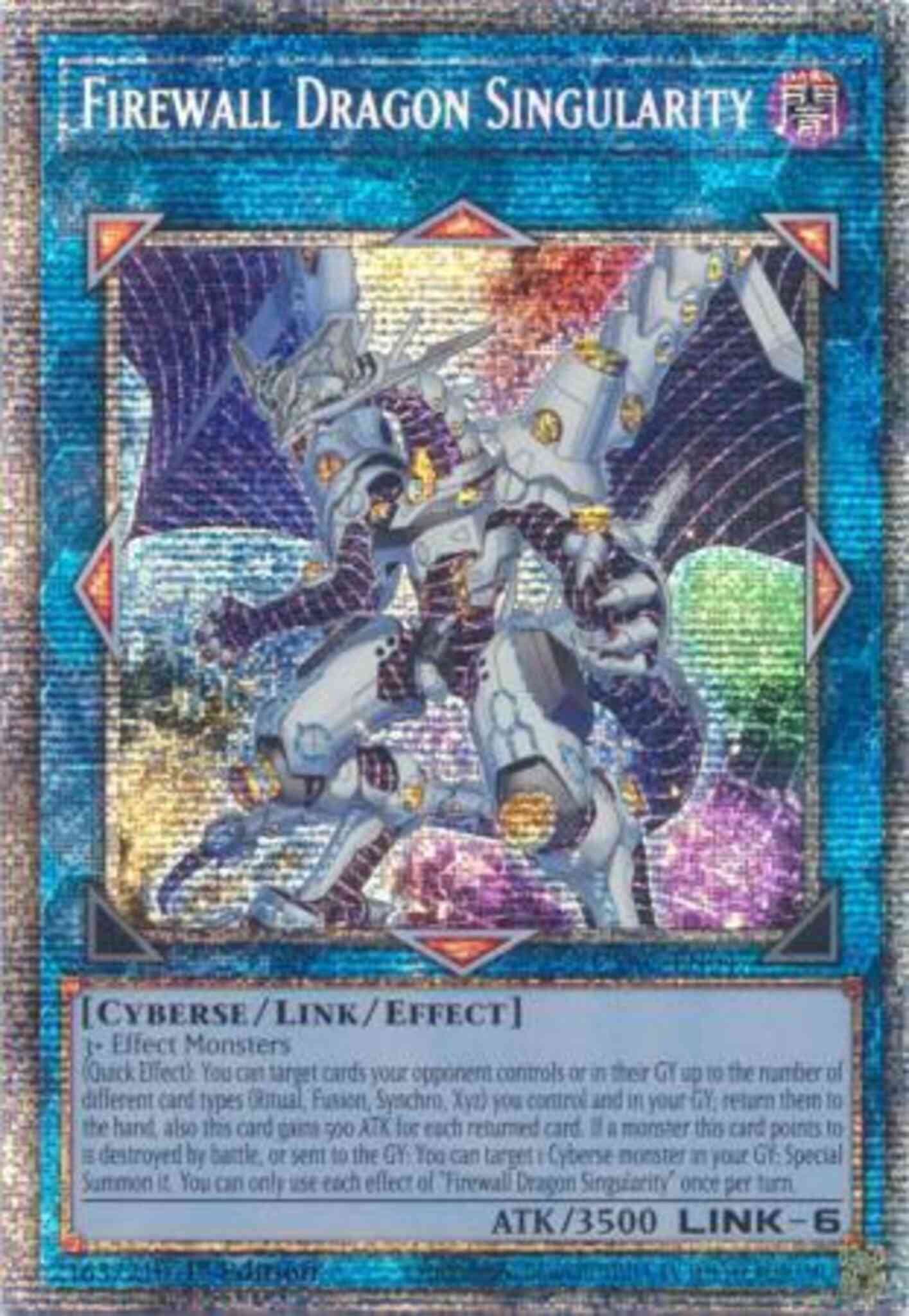 Firewall Dragon Singularity - CYAC-EN047 - Starlight Rare - 1st Edition