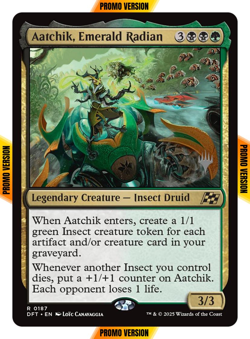 Aatchik, Emerald Radian [187p] [Promo Pack] [Aetherdrift: Promos] [Non-Foil]