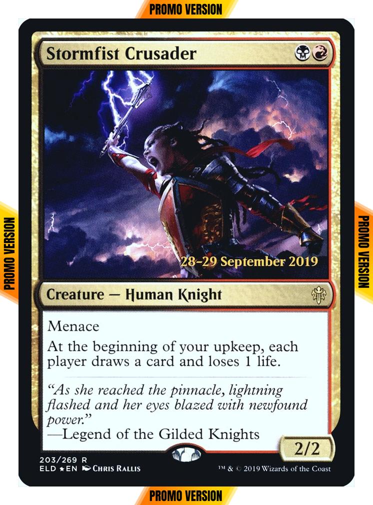 Stormfist Crusader [203s] [Throne of Eldraine Promos] [Foil]