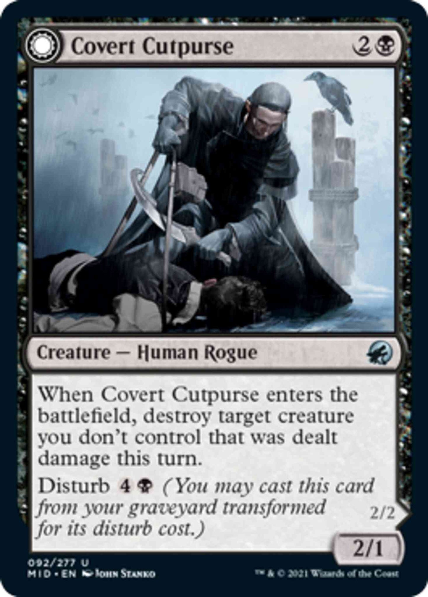 Covert Cutpurse // Covetous Geist [92] [Innistrad: Midnight Hunt] [Non-Foil]