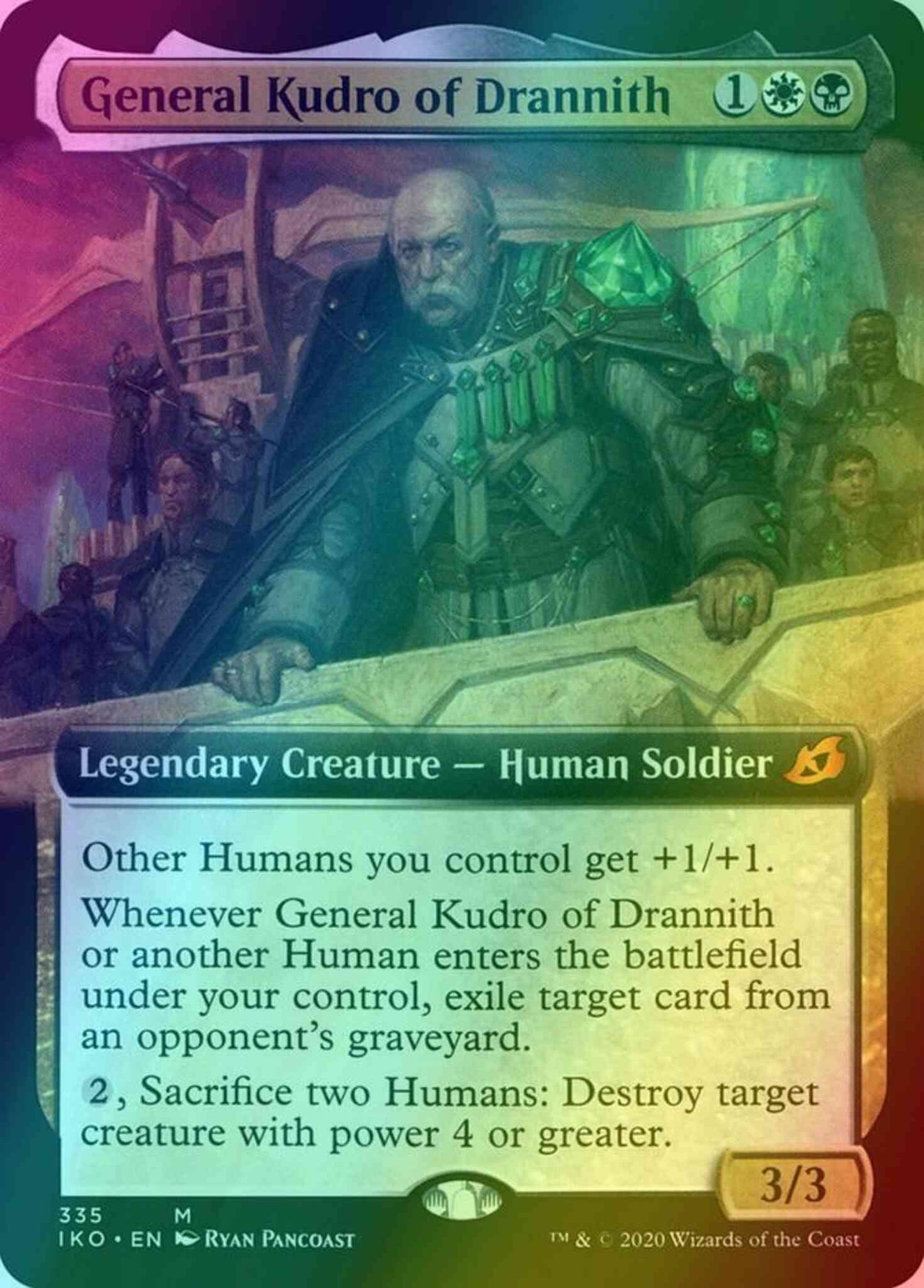 General Kudro of Drannith [335] [Extended Art] [Ikoria: Lair of Behemoths] [Foil]