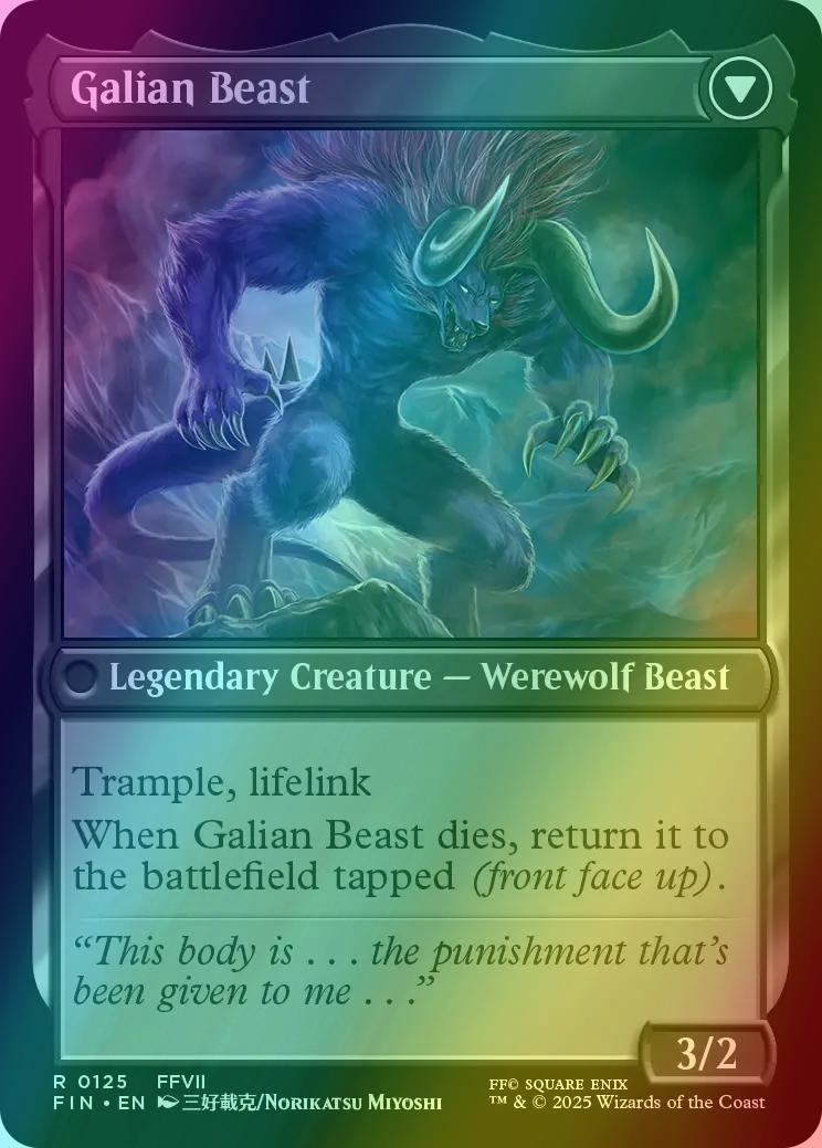 Vincent Valentine // Galian Beast [125] [FINAL FANTASY] [Foil]