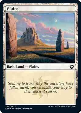 Plains [263] [Adventures in the Forgotten Realms] [Non-Foil]