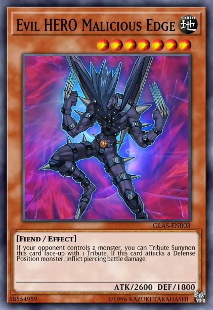 Evil HERO Malicious Edge - LCGX-EN029 - Secret Rare - 1st Edition