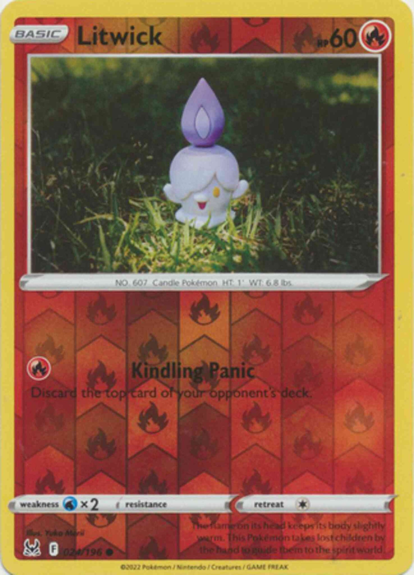 Litwick - 024/196 - Common [swsh11-024] [Reverse Holo]