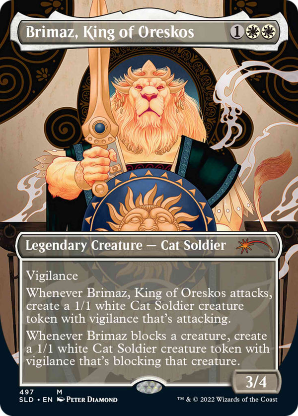 Brimaz, King of Oreskos [0497] [Borderless] [Rule the Room] [Secret Lair Drop] [Non-Foil]