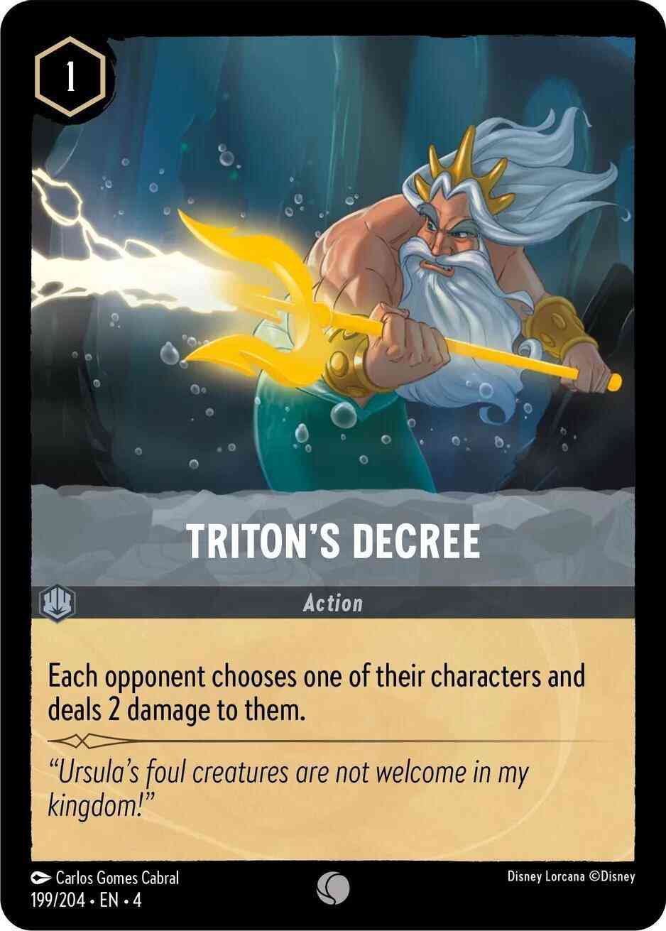 Triton's Decree - 199/204 [Ursula's Return] [Non-Foil]
