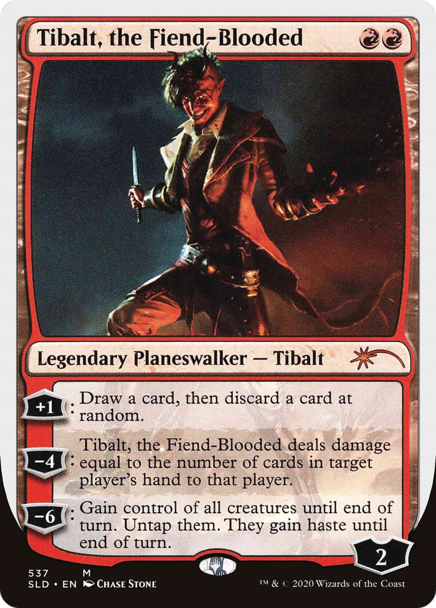 Tibalt, the Fiend-Blooded [0537] [White-Bordered] [April Fools] [Secret Lair Drop] [Non-Foil]