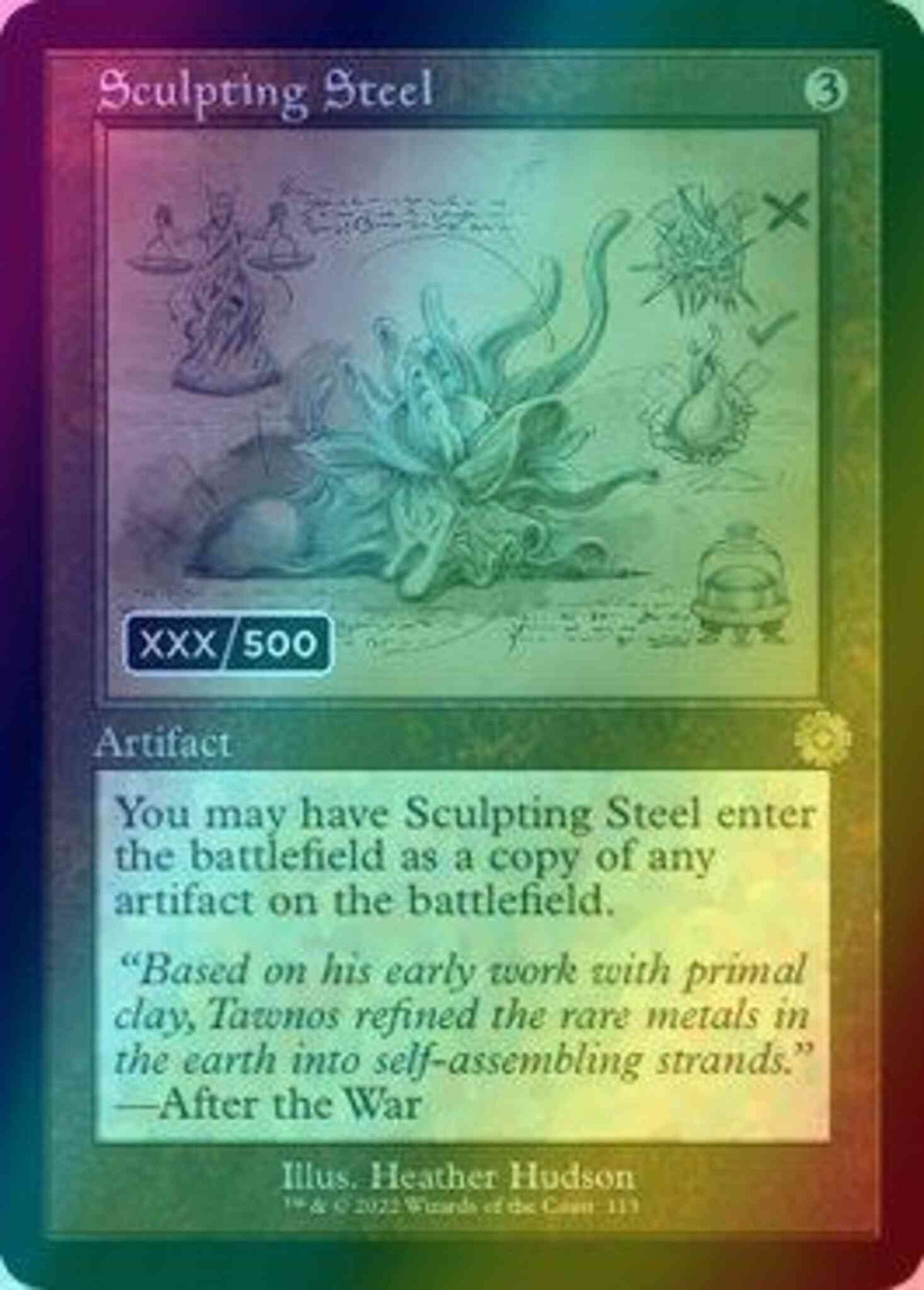 Sculpting Steel - Serial Numbered [113z] [Retro Frame] [Schematic] [The Brothers' War Retro Artifacts] [Foil]