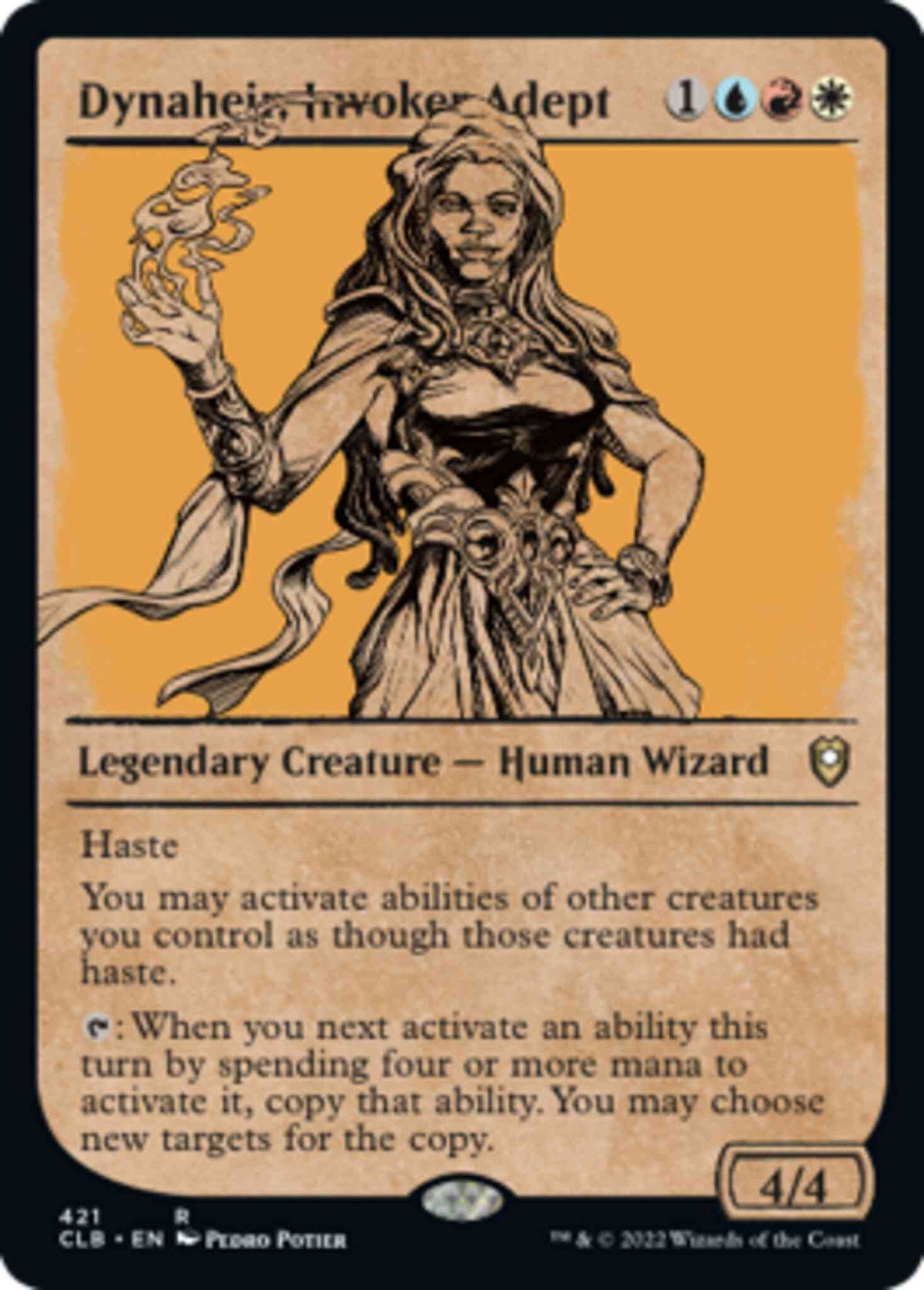 Dynaheir, Invoker Adept [421] [Rulebook Showcase] [Commander Legends: Battle for Baldur's Gate] [Non-Foil]