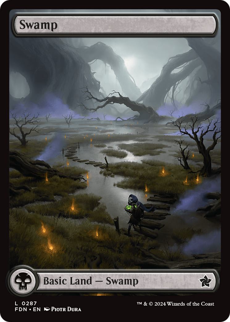 Swamp [287] [Full Art] [Foundations] [Non-Foil]