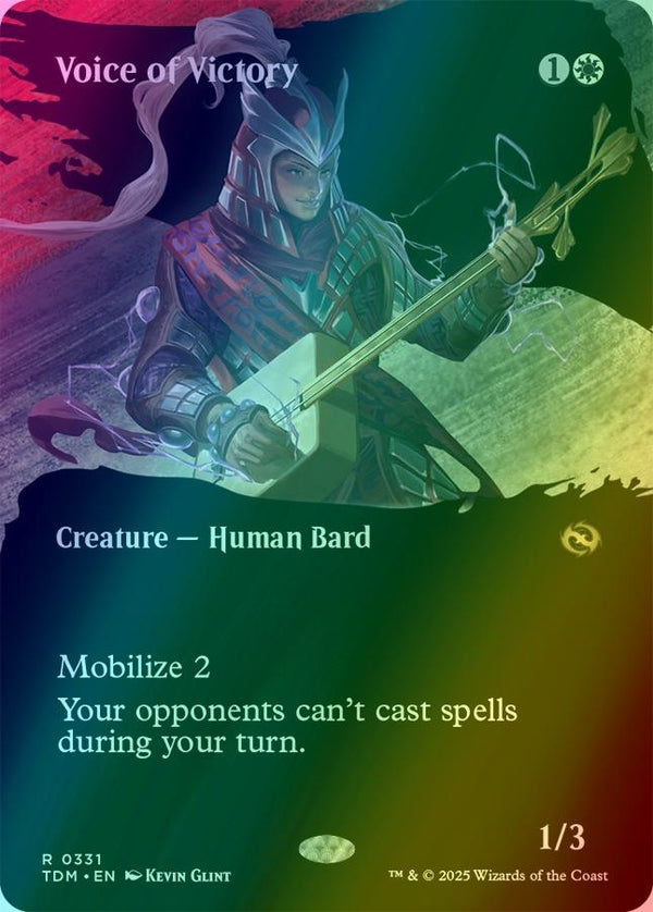 Voice of Victory [331] [Borderless] [Clan] [Tarkir: Dragonstorm] [Foil]